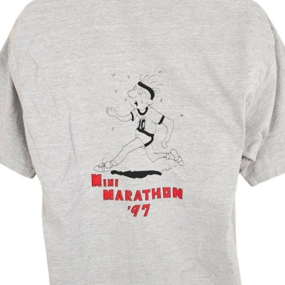 Vintage Mini Marathon T Shirt Mens Size Medium 90s Union Texas Pakistan Karachi